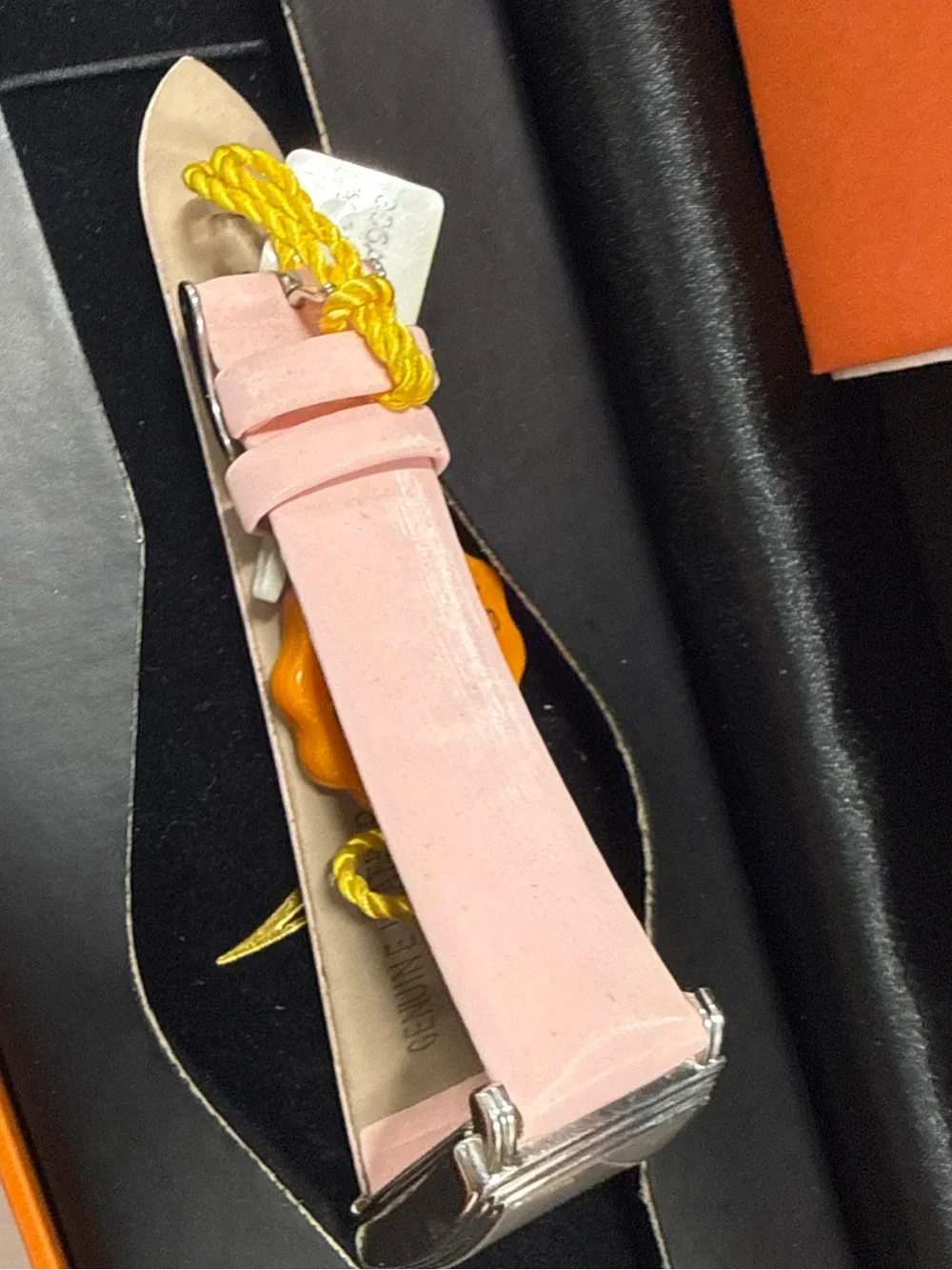 Stuhrling Original Pink Floral Rectangular Watch with Silver Case